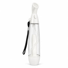 Portable Fine Mist Spray Bottle, Manual Pump Facial Mister with Refillable Water Tank, Wrist Strap, Compact Travel Mist Sprayer for Face, Hair, Office, Outdoor Cooling, White