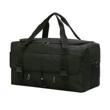 Large Travel Duffel Backpack Bag, 67 cm Black Convertible Weekender Luggage with Top Handles, Multiple Pockets, Side Zipper Storage for Gym, Road Trips, Camping and Overnight Travel