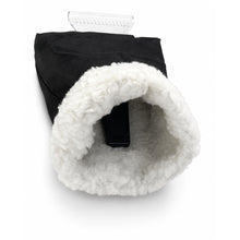 Ice Scraper Glove for Car Windshield, Built-In Scraper, Warm Fleece Lining, Water-Resistant Black Shell, 37 x 18 cm, Winter Snow Frost Ice Removal for Cars, SUVs and Trucks