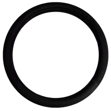 Black Steering Wheel Cover Set, Fabric, 5 Piece Car Interior Kit