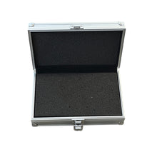 Aluminum Storage Case with Foam Insert Silver Portable Protective Box with Metal Latch, Reinforced Corners, 22 x 14 x 6 cm Tool, Collectible & Small Item Storage
