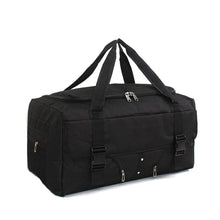 Large Travel Duffel Backpack Bag, 67 cm Black Convertible Weekender Luggage with Top Handles, Multiple Pockets, Side Zipper Storage for Gym, Road Trips, Camping and Overnight Travel
