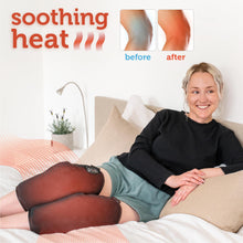 Knee Massager with Heat and Vibration, Electric Heated Knee Wraps Pair, 5 Modes, 2 Heat Levels, Adjustable Velcro Fit, 16 in Quilted Leg Wrap for Home Relaxation and Daily Comfort
