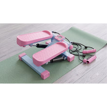 Mini Stepper with Bands, LCD, Pink Home Fitness Machine