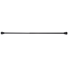 Black Tension Shower Curtain Rod, Decorative Metal Bathroom Curtain Rod with Classic Finial Ends, 62 in / 157.48 cm, No-Drill Style for Bathroom, Shower, Tub and Apartment Use