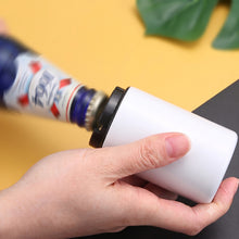Push Down Bottle Opener, Automatic Cap Remover, White, 8.5 cm