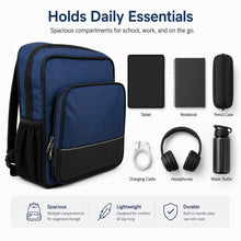 Blue Sling Backpack, Compact Crossbody Shoulder Bag with Front Zip Pocket, Side Mesh Pockets, Silver Accent Strip, 35 x 30 x 10 cm, for School, Work, Commute and Day Trips