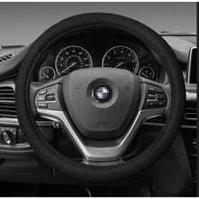 Black Steering Wheel Cover Set, Fabric, 5 Piece Car Interior Kit