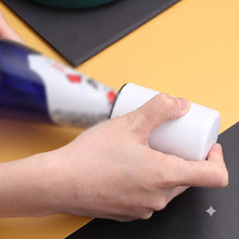 Push Down Bottle Opener, Automatic Cap Remover, White, 8.5 cm