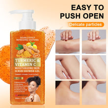 Turmeric Vitamin C Shower Gel, Exfoliating Scrub, 500 mL