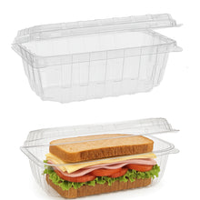 18 oz Clear Hinged Clamshell Food Containers (324 Pack) – Disposable PET Plastic Take-Out Boxes for Sandwiches, Salads, Fruits & Pastries | Stackable, Recyclable & Vented Design