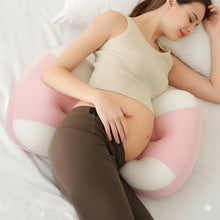 Ergonomic Full Body Pregnancy Pillow with Adjustable Strap – Belly, Back & Waist Support | Breathable & Machine Washable Maternity Cushion