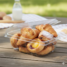 18 oz Clear Hinged Clamshell Food Containers (324 Pack) – Disposable PET Plastic Take-Out Boxes for Sandwiches, Salads, Fruits & Pastries | Stackable, Recyclable & Vented Design