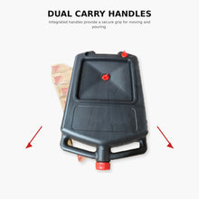 Waste Oil Drain Pan Container with Sealed Caps and Carrying Handles