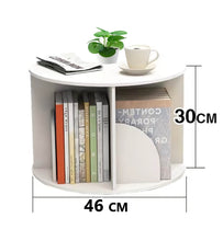 1 Tier 360° Rotating Stackable Shelves Bookshelf Organizer