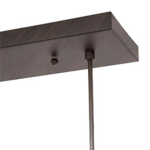 5-Light Kitchen Island Light, Antique Brown, Mosaic Glass - image 4
