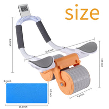 Automatic Rebound Abdominal Wheel, Excercise Ab Roller Wheel with Elbow Support, Phone Holder, Timer, Anti-Slip Pad (Orange) - image 2