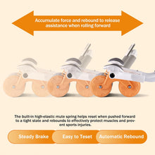 Automatic Rebound Abdominal Wheel, Excercise Ab Roller Wheel with Elbow Support, Phone Holder, Timer, Anti-Slip Pad (Orange) - image 4
