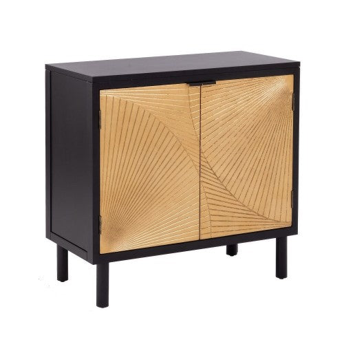 Accent Storage Cabinet, 2-Door Sideboard Cabinet with 2 Tier Shelving for Home, Living Room