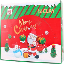 Christmas Air Dry Clay Kit for Kids – 12 Packs Christmas Crafts Set with Modelling Tools, DIY Creative Clay Toys for Christmas Tree, Santa, Reindeer, Snowman – Perfect Holiday Gift for Boys & Girls Age 5+