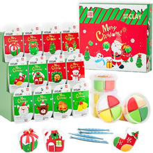 Christmas Air Dry Clay Kit for Kids – 12 Packs Christmas Crafts Set with Modelling Tools, DIY Creative Clay Toys for Christmas Tree, Santa, Reindeer, Snowman – Perfect Holiday Gift for Boys & Girls Age 5+