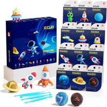Children’s Dream Star Air Dry Clay Kit – 12-Pack Outer Space Modeling Set with Tools, DIY Space Rocket, Astronaut, Planets, Alien Crafts for Kids Age 5+, Non-Toxic Educational Art Toy Gift