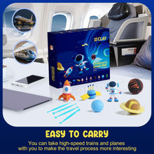 Children’s Dream Star Air Dry Clay Kit – 12-Pack Outer Space Modeling Set with Tools, DIY Space Rocket, Astronaut, Planets, Alien Crafts for Kids Age 5+, Non-Toxic Educational Art Toy Gift