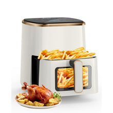 5.3 Qt Air Fryer with Viewing Window, 7 Presets, 1350W, White - image 1