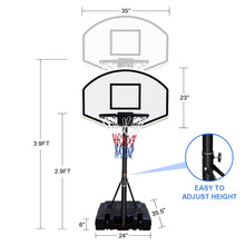 Portable Poolside Basketball Hoop with 36" Backboard, Height Adjustable 3.1–4.7 ft Basketball Goal with Wheeled Base for Pool, Backyard, Indoor & Outdoor Play