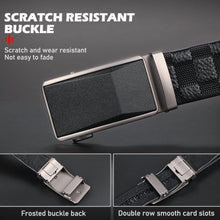 Men's Ratchet Dress Belt - Top Grain Leather Automatic Buckle