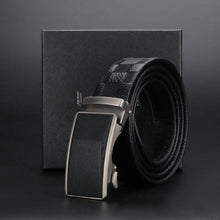 Men's Ratchet Dress Belt - Top Grain Leather Automatic Buckle