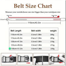 Men’s Ratchet Leather Belt, Top Layer Cowhide Dress Belt with Automatic Click Buckle, 130 cm x 3.5 cm, Brown, Adjustable Business Casual Belt for