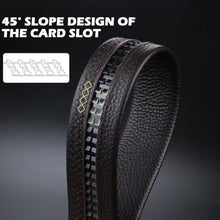 Men's Ratchet Belt, Automatic Slide Buckle Dress Belt, 3.5cm Width Adjustable Cut-to-Fit Waist Belt, Black/Brown Holeless Business Casual Belt, Daily Wear Gift for Men, Model DTL46