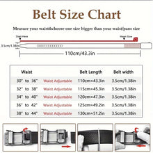 Men's Ratchet Belt, Automatic Slide Buckle Leather Belt, 3.5cm Width Adjustable Cut-to-Fit Dress Belt, Black No-Hole Micro-Adjust Business Casual Belt for Men, Gift for Him, Model DX25
