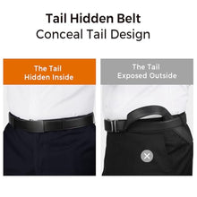 Zitahli Ratchet Belt for Men – Leather Automatic Buckle with Hidden Tail, Micro-Adjustable 1/4” Fit, Cut-to-Fit Dress & Casual Belt for Jeans, Work & Business