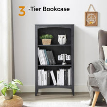 3 Tier Wooden Bookcase, 109 cm H Open Display Bookshelf with Storage Shelves for Home, Bedroom, Office