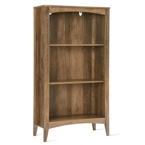 3 Tier Wooden Bookcase, 109 cm H Open Display Bookshelf with Storage Shelves for Home, Bedroom, Office