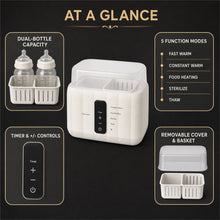 Double Bottle Warmer with 5 Modes and Timer, White - image 8