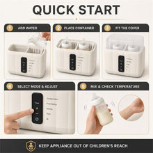 Double Bottle Warmer with 5 Modes and Timer, White - image 10