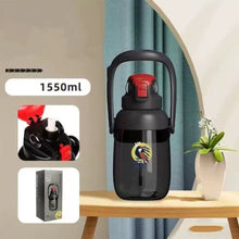 1550ml Large Water Bottle with Straw & Handle – Leak-Proof, BPA-Free Tritan Sports Jug for Gym, Outdoor, and Daily Hydration – Available in Black &