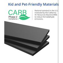 Modern Black Bookshelf with Drawers & Adjustable Shelves – 47" Tall Storage Cabinet for Living Room & Office