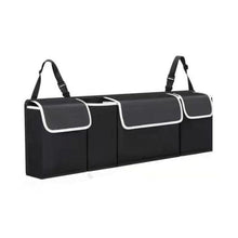 Foldable Car Trunk Organizer, 4 Compartments, 90 cm, Black - image 1