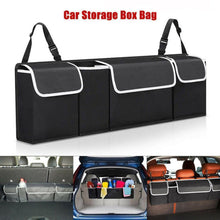 Foldable Car Trunk Organizer, 4 Compartments, 90 cm, Black - image 3