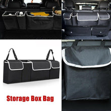 Foldable Car Trunk Organizer, 4 Compartments, 90 cm, Black - image 8