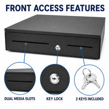 Cash Drawer for POS System, 5 Bill/5 Coin, RJ11-Style, Black - image 8
