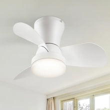 22" Low-Profile Ceiling Fan with LED Light – Quiet DC Motor, Remote Control