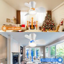 22" Low-Profile Ceiling Fan with LED Light – Quiet DC Motor, Remote Control