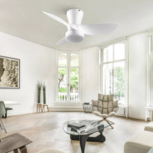 30" Low-Profile Ceiling Fan with LED Light – Quiet DC Motor, Remote Control