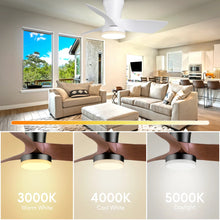 30" Low-Profile Ceiling Fan with LED Light – Quiet DC Motor, Remote Control