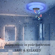Ceiling Light, Flush Mount Ceiling Light with Bluetooth Speaker, RGB Color Change, APP + Remote Control for Home, Bedroom, Bathroom - 7C-HB-1